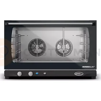 Pec na pizzu Konvekční pec s napařovací funkcí, elektrický, 4x 600x400, 6,5 kW/400V, dveře otevírané shora dolů | UNOX, Linemiss Manual Rosella