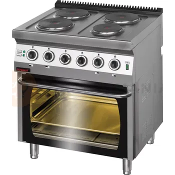Sporák Elektrický sporák se 4 plotýnkami a elektrickou troubou | KROMET, 700.KE-4/PE-2