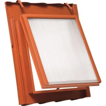 Vikýř HPi pro Terran Danubia, Standard - Bramac Římská vnitřní otvor 445x545 mm červenohnědá