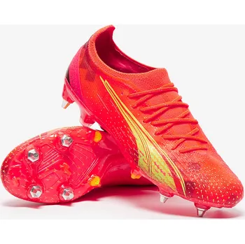 Fotbal Kopačky Puma Ultra Ultimate MxSG červená/žlutá (7uk/ 40,5EU/ 26cm)