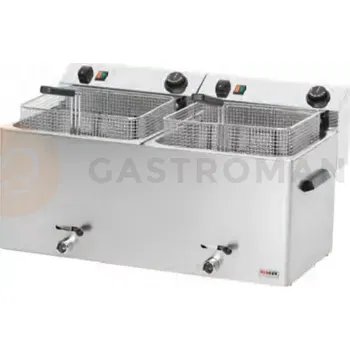 Stolní pila Fritéza elektrická dvoukomorová 2x11 l třífázová | REDFOX, FE-1010T