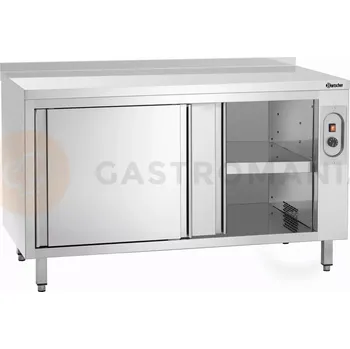 Zahradní skříň Vyhřívaná skříňka série 700 s lištou, 1400x700x850 mm, posuvné dveře | BARTSCHER, 348147