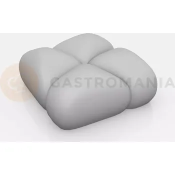 Kuchyňská sůl Silikonová forma na předkrmy, 8x kamínek, 55x55x23 mm, 54 ml, 400x300 mm - PX3207S | PAVONI, Rock