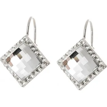 Náušnice Dámské stříbrné náušnice s čirými zirkony STNAU1740F