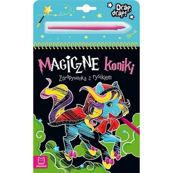Set školních potřeb Magiczne koniki. Zdrapywanka z rysikiem