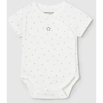 Kojenecký body Mayoral body s krátkým rukávem 1718 béžové Rozměr: 4 - 6 měsíců, 70 cm