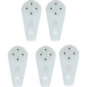 Věšák ORION Háček UH do betonu 5 ks malý 1 cm bílá