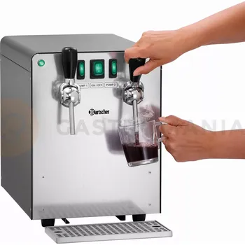 ohřívač rukou Nalévač, podvojný dávkovač svařeného vína, stolní 130 l/h, 287x690x398 mm | BARTSCHER, 1300
