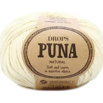 Příze Drops Puna NATURAL 01 smetanová