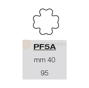 Výrobník cukrové vaty Šablona s formičkami na těsto - 60x jetel 45 mm, 57,5x39 cm | PAVONI, PF5