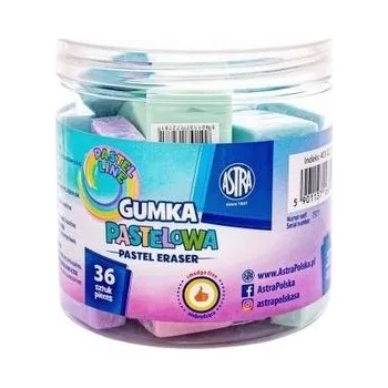Set školních potřeb Gumka kwadratowa pastel 28x28mm (36szt) ASTRA