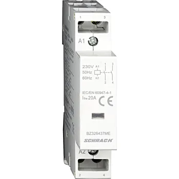 Stykač Schrack Technik spol. s r.o. BZ326437ME - Stykač AMPARO 20A,1 modul 2Z,230VAC