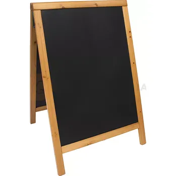 Tabule v dřevěném rámu v tekové barvě, 550x850 mm | CONTACTO, 7695/083