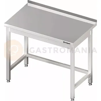 Kuchyňská linka Stůl nerezový přístěnný bez police 1300x700x850 mm | STALGAST, 980027130