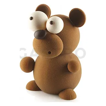 Čokoládová tyčinka Sada termotvarovaných forem na čokoládu 3D - 140x161x210 mm | SILIKOMART, Kit Teddy