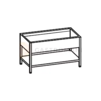 Nerezový dřez Stůl s jednokomorovým dřezem z levé strany 1200x600x900 mm a policí | RILLING, AST 0612C 1LTZ