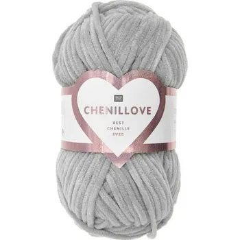 Příze Rico Design Žinylková příze Chenillove odstín 013 šedá