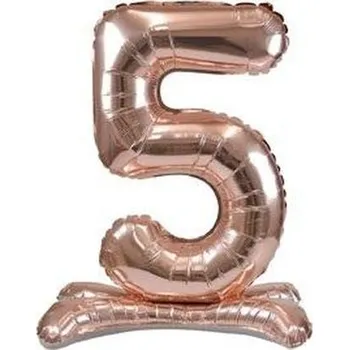 Balónek Balon foliowy stojący różowe złoto 5 90cm