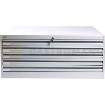 Dětská skříň Skříň na výkresy, formát B-1, 5 zásuvek | KART-MAP, B1/5