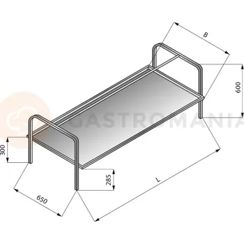 Stavební rádio Nástavec pro koše, 1700x750 mm | LOZAMET, LO365/1775