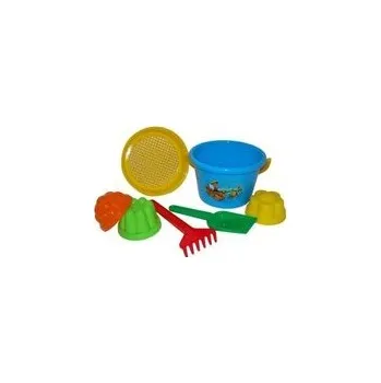 Hra na zahradu Sada na písek č. 11: Kbelíček střední: Sítko: Formičky /+1