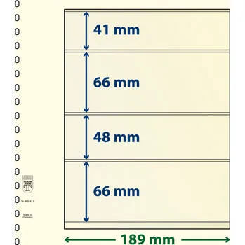 Obal pro sběratelský předmět Lindner 802411 - 4 kapsy (66 mm) Velikost balení: 10 ks