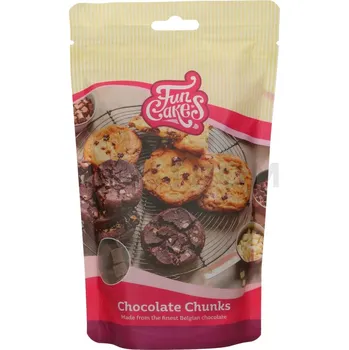 Čokoláda Kousky mléčné čokolády na pečení 350 g | FUNCAKES, F30140