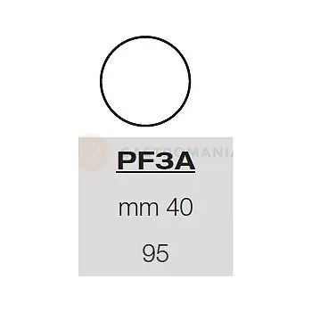 Výrobník cukrové vaty Šablona s formičkami na těsto - 95x kruh 40 mm, 57,5x39 cm | PAVONI, PF3A