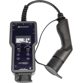 Revizní přístroj Gossen Metrawatt PROFITEST H+E EXPERT CHECK - Diagnostický tester a testovací adaptér pro střídavá nabíjecí místa