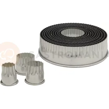 Výroba svíčky Sada vykrajovátek vlnité, 14 ks | TOMGAST, C-617-014