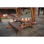 Zahradní sestava NIKI — masiv borovice, 180 cm