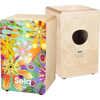 Hudební nástroj Sela SE 179 Art Series Flower Power Drevený cajon