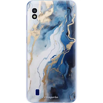 Pouzdro na mobilní telefon Odolné silikonové pouzdro iSaprio - Blue White Marble - Samsung Galaxy A10