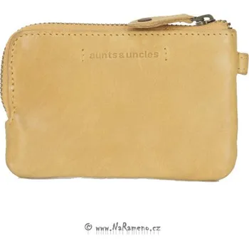 Klíčenka s kapsičkou Aunts and Uncles na svazek klíčů Kiwi žlutá