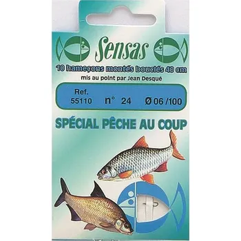 Umělá nástraha Sensas Hotový návazec Match Crystal Bronze 40cm 10ks - vel.16/0,12mm