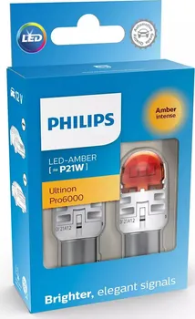 Autožárovka Philips Ultinon Pro6000 SI 11498AU60X2 P21W 12V
