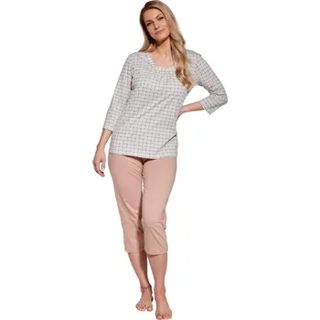 Dámské pyžamo Dámské pyžamo CORNETTE.1186 NADIA BEIGE L 0