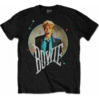 Pánská móda David Bowie tričko, Circle Scream BP Black, pánské S