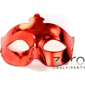 Karnevalová maska Maska karnevalová - červená