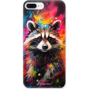 Pouzdro na mobilní telefon Odolné silikonové pouzdro iSaprio - Abstract Racoon - iPhone 8 Plus