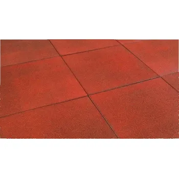 Venkovní dlažba Pryžová dlaždice, červená