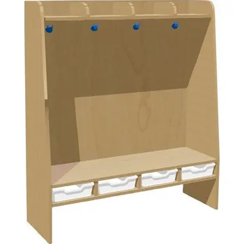 Školní nábytek Šatnička - pro 4 děti