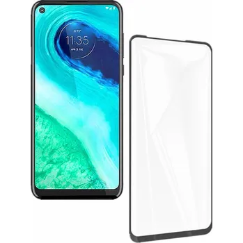 Picasee 3D ochranné tvrzené sklo s rámečkem pro Motorola Moto G8 - černé