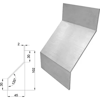 Zábradlí UMAKOV Hliníkový profil Z, 135°, 6m