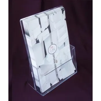 Litý stojánek z plexiskla - stojací A4 na výšku - 1 ks