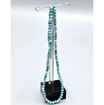 Náhrdelník Náhrdelník Tyrkys pravý AA 3 mm