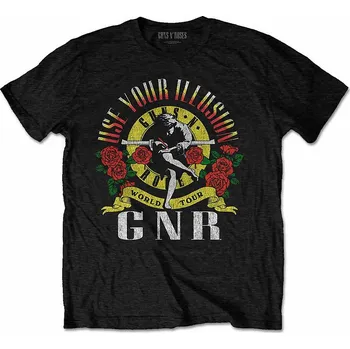 Pánská móda Guns N Roses tričko, UYI World Tour Black, pánské XL