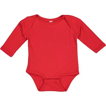 Kojenecký body Rabbit Skins Kojenecké body s dlouhým rukávem 4411EU Red 18 Monate