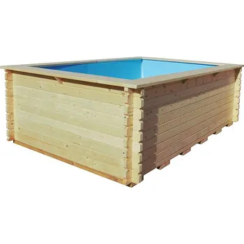 Bazén Dřevěný zahradní bazén 3x2 m