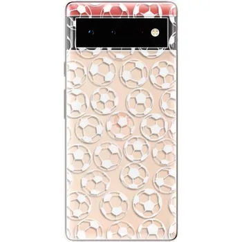 Pouzdro na mobilní telefon Odolné silikonové pouzdro iSaprio - Football pattern - white - Google Pixel 6 5G